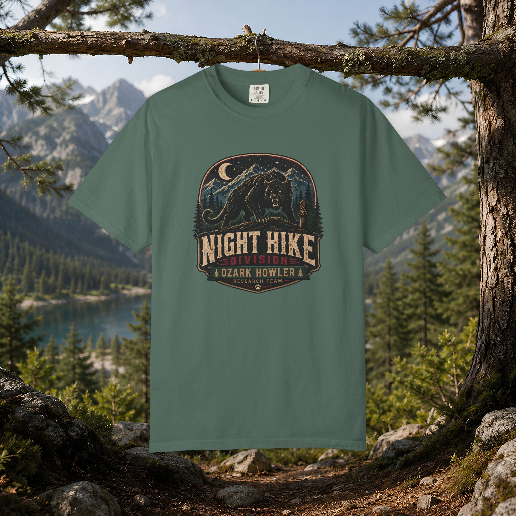 Night Hike T-Shirt — Ozark Howler Vintage Outdoor Adventure Tee