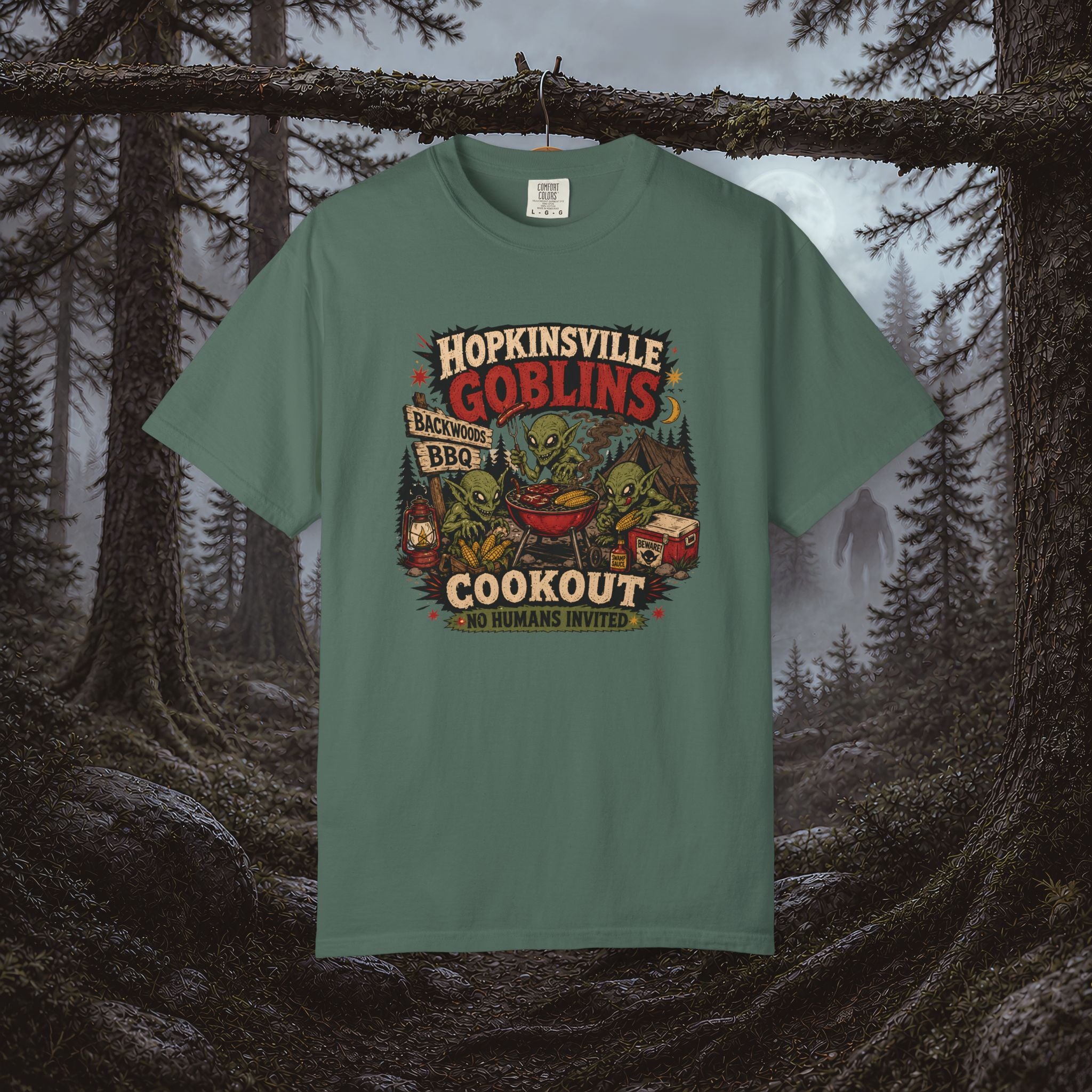 Hopkinsville Goblins Cookout T-Shirt — Funny BBQ Festival Tee