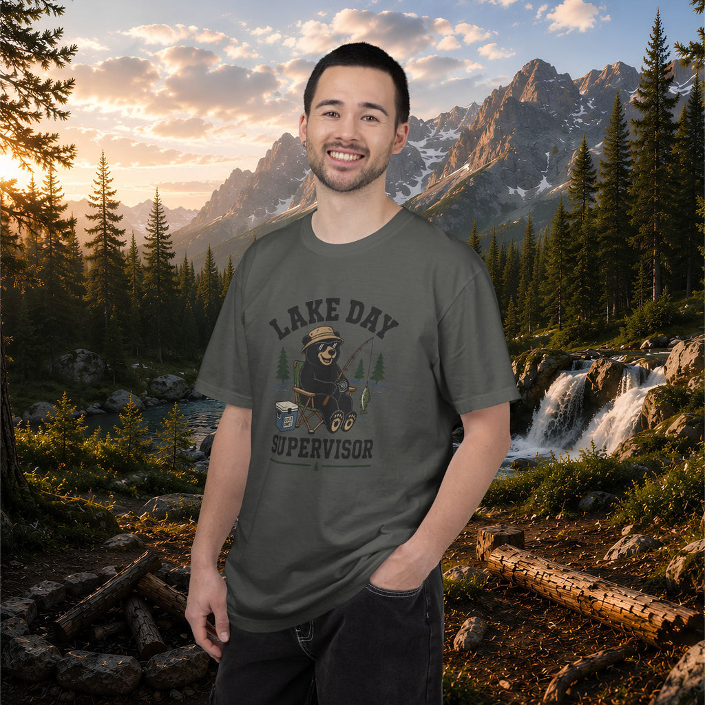 Lake Day Supervisor T-Shirt — Funny Camping & Fishing Shirt