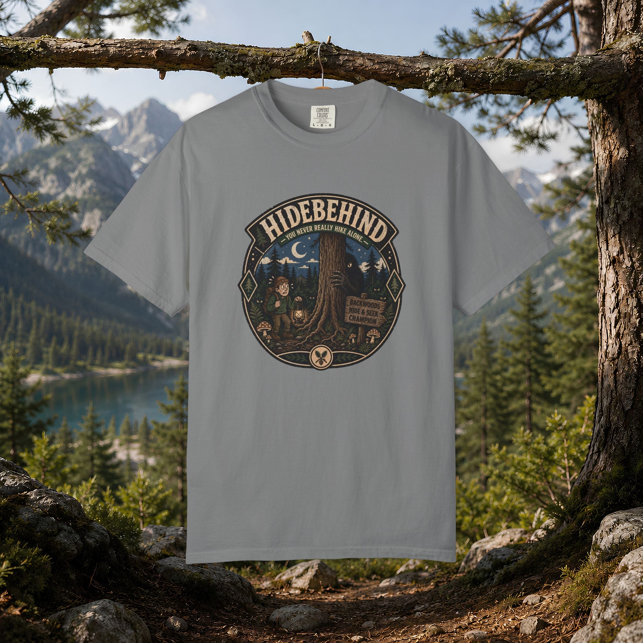 Hidebehind Cryptid T-Shirt — Vintage Outdoor Adventure Tee