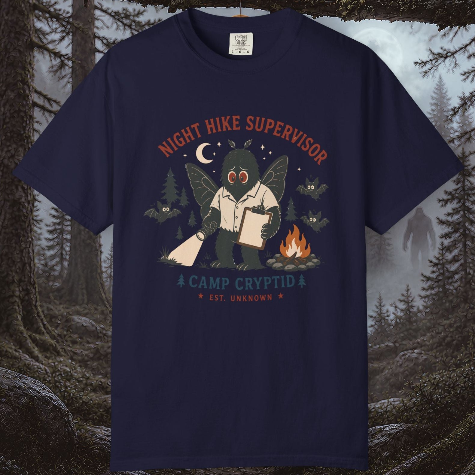 Night Hike Supervisor Mothman T‑Shirt