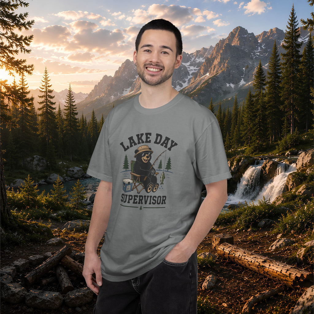 Lake Day Supervisor T-Shirt — Funny Camping & Fishing Shirt