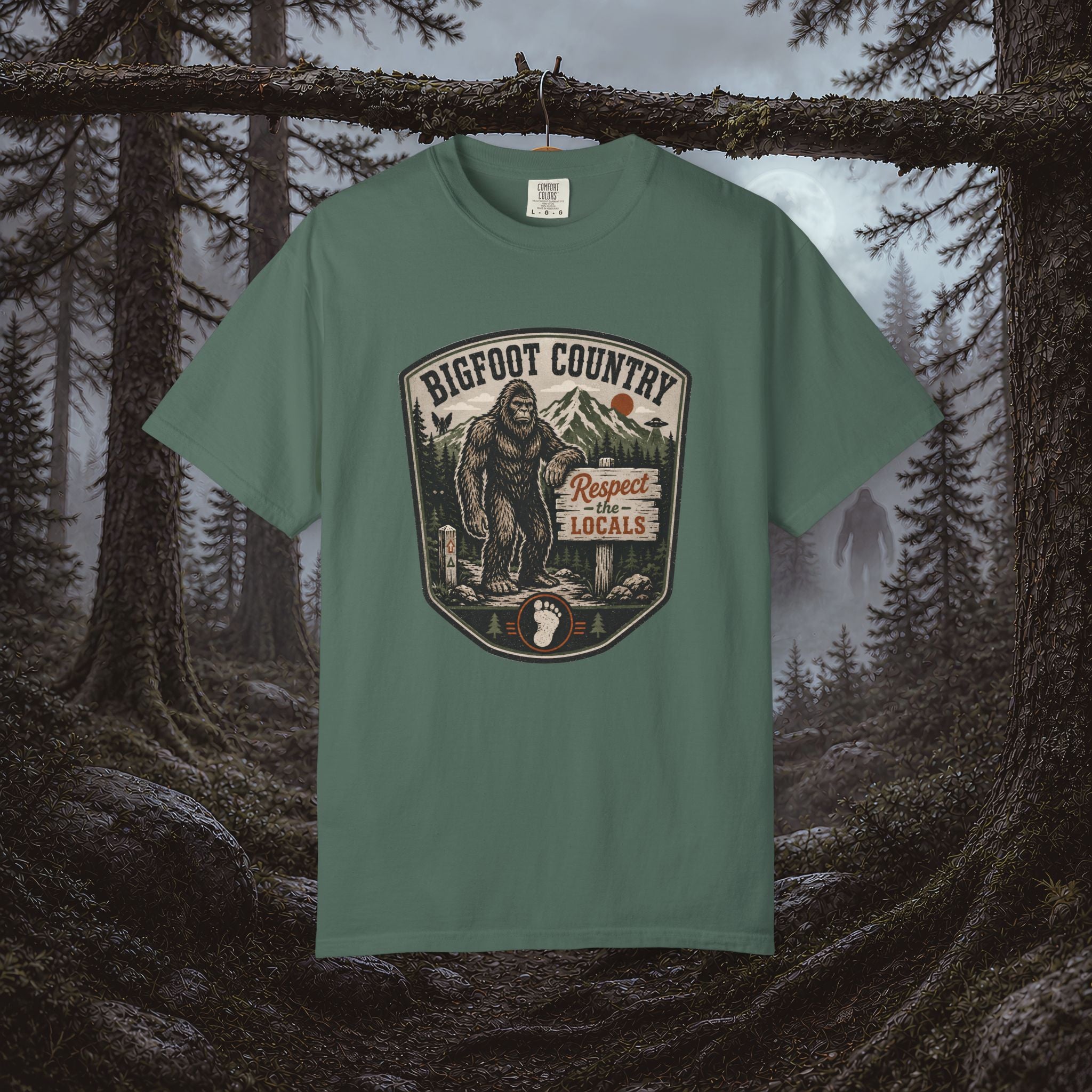 Bigfoot Country T-Shirt — Respect the Locals Outdoor Graphic Tee