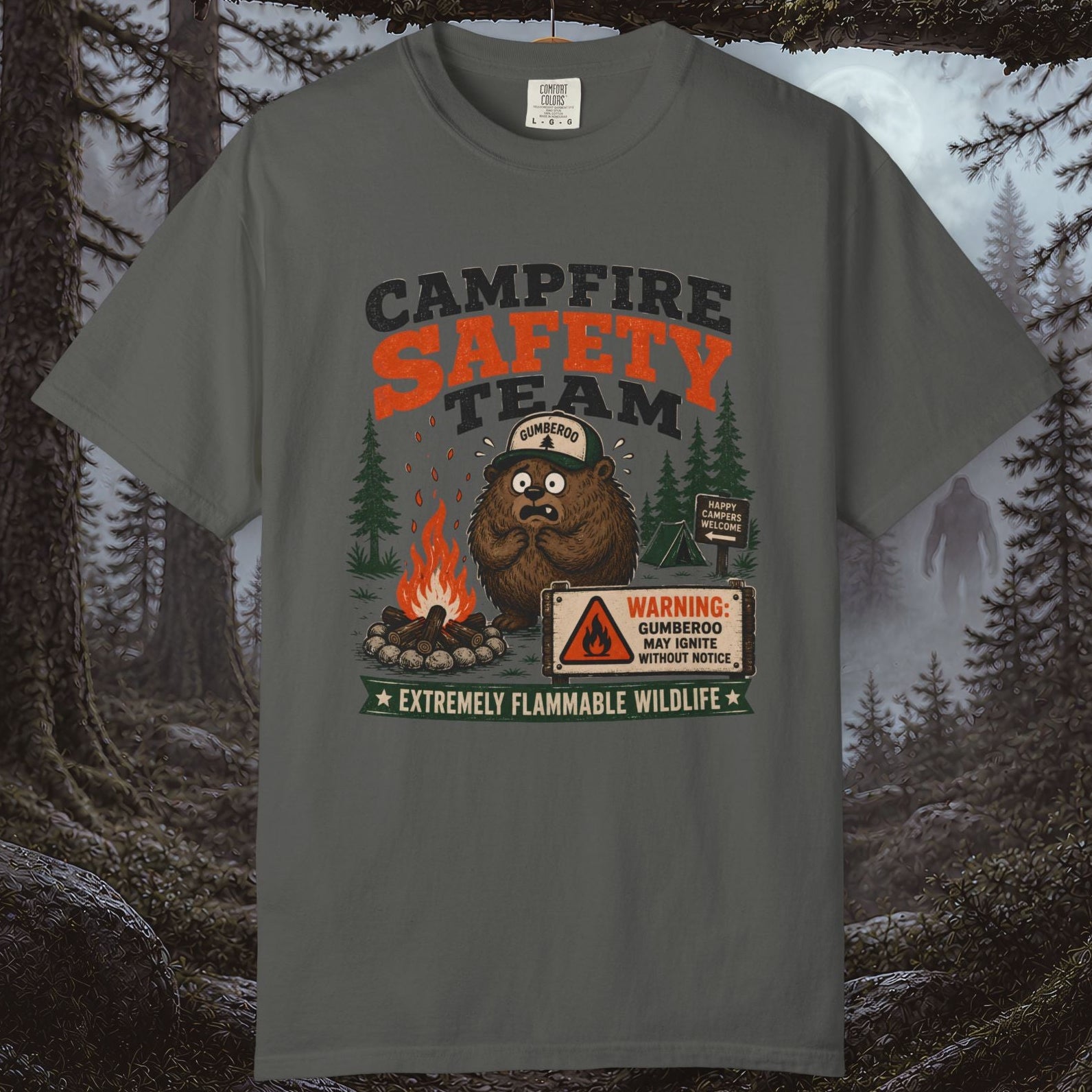 Gumberoo Campfire Safety Team T-Shirt