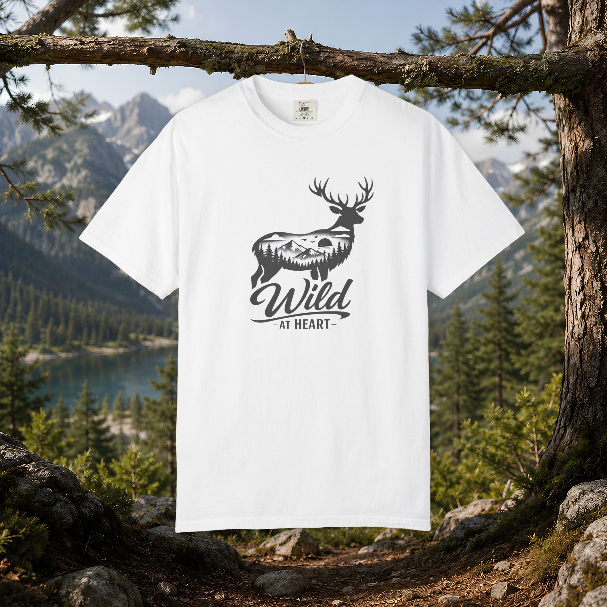 Wild at Heart Deer T-Shirt — Rustic Outdoors Graphic Tee