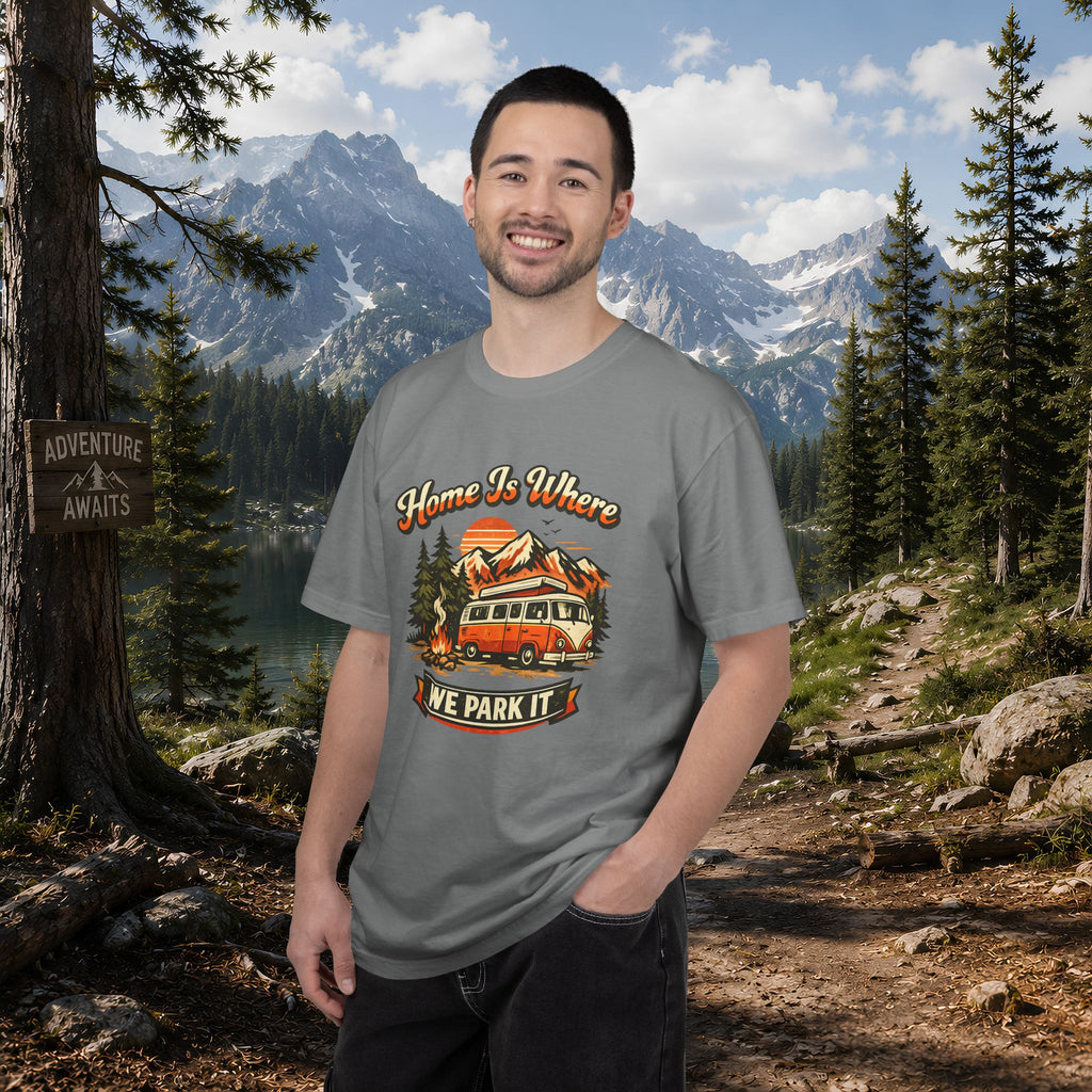 "Home Is Where We Park It" Camper Van Graphic Tee