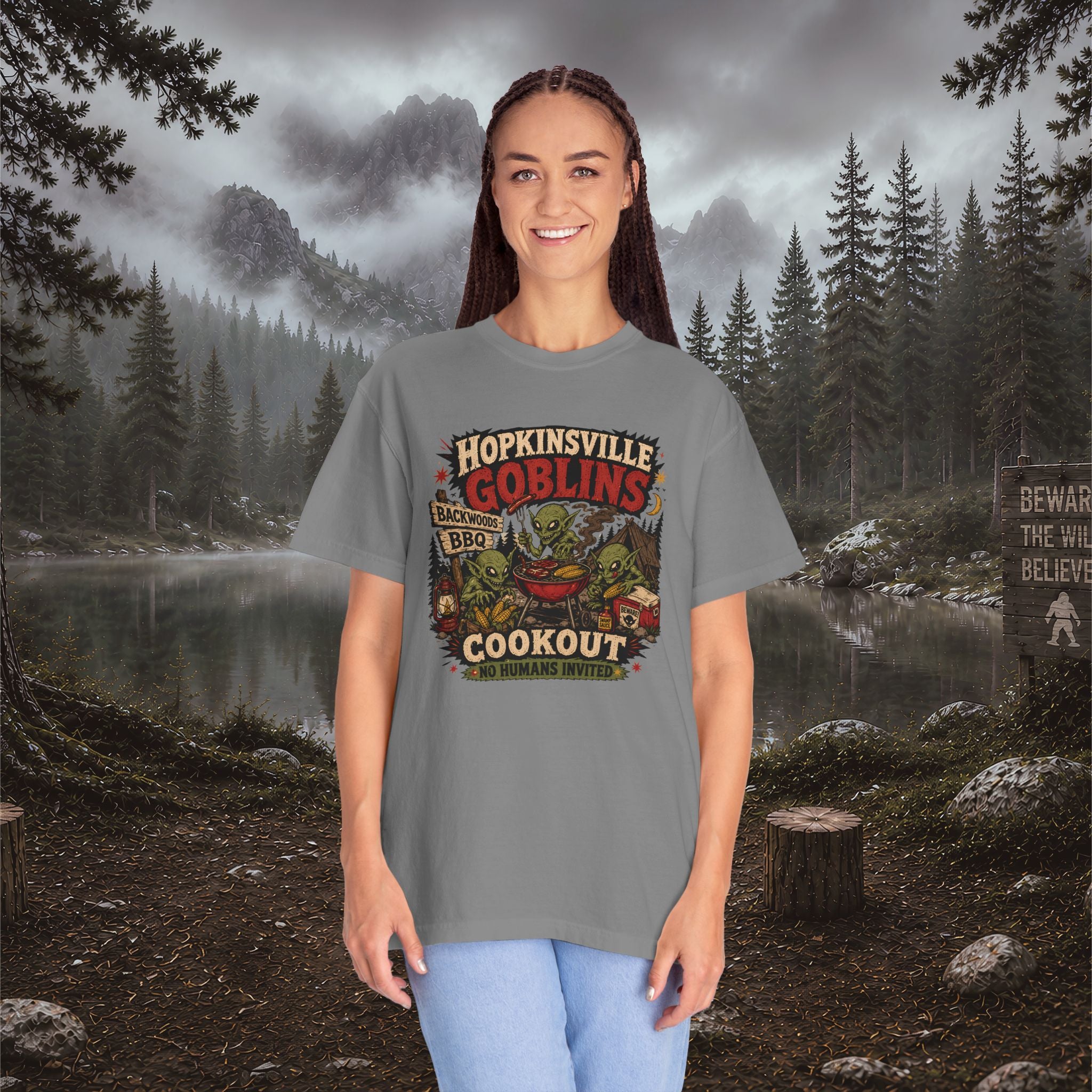 Hopkinsville Goblins Cookout T-Shirt — Funny BBQ Festival Tee