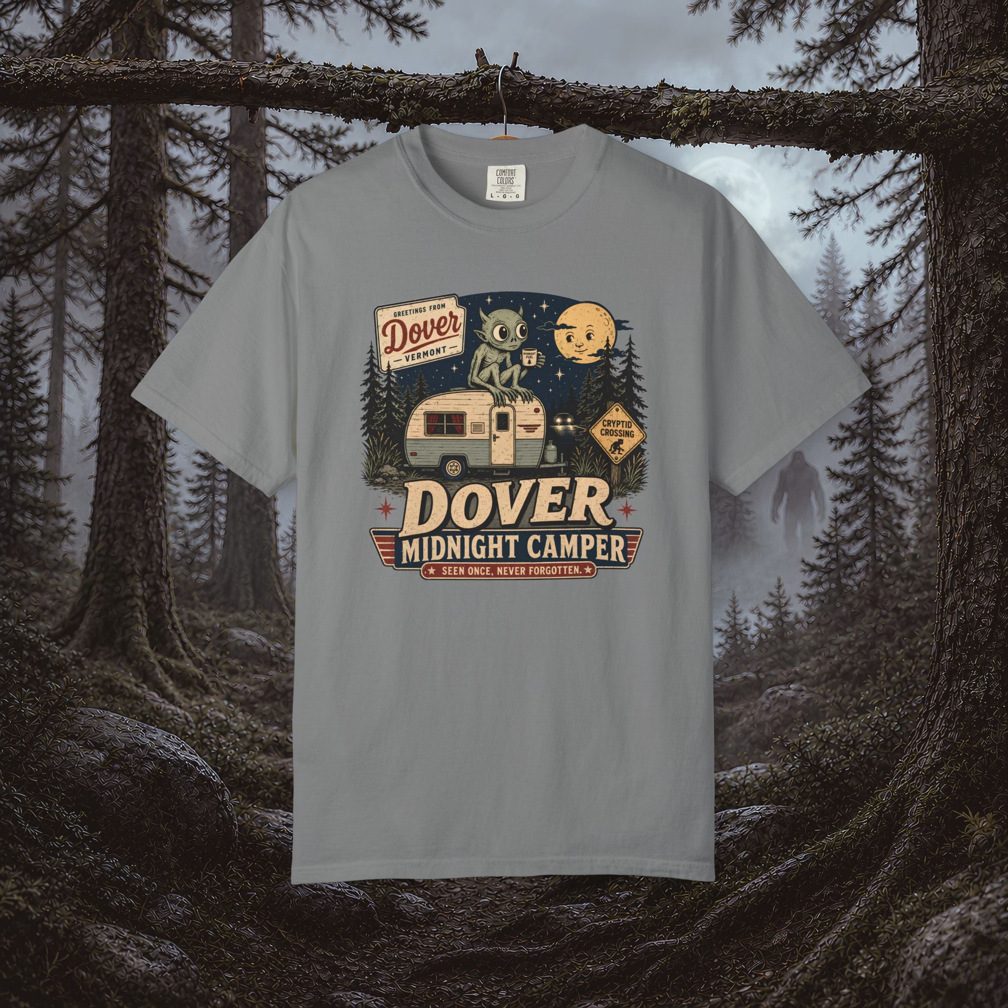Dover Demon Midnight Camper T-Shirt — Vintage RV Camping Tee