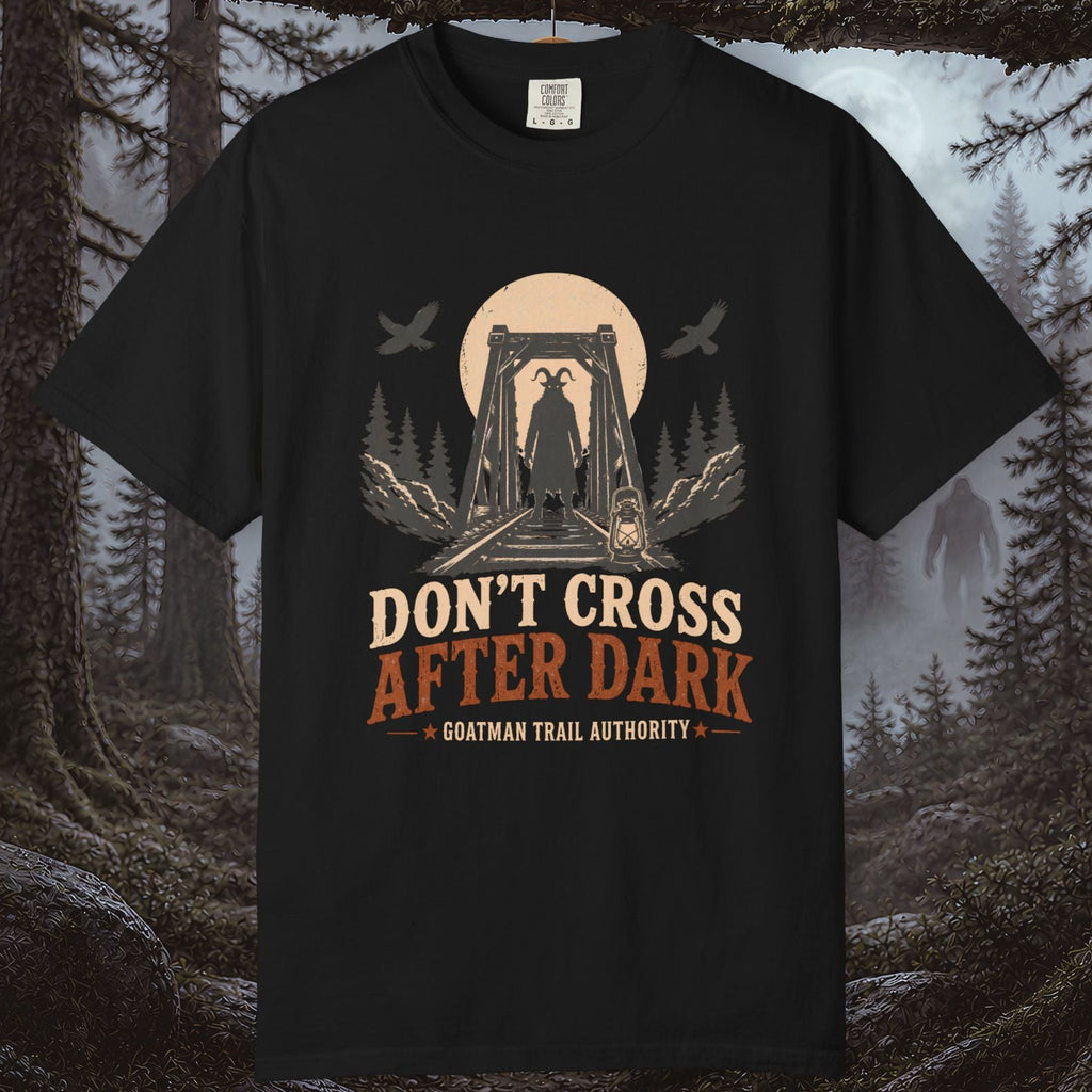 Goatman Don’t Cross After Dark T-Shirt