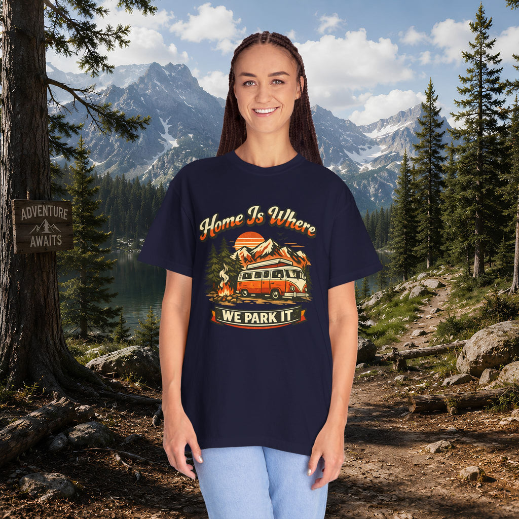 "Home Is Where We Park It" Camper Van Graphic Tee
