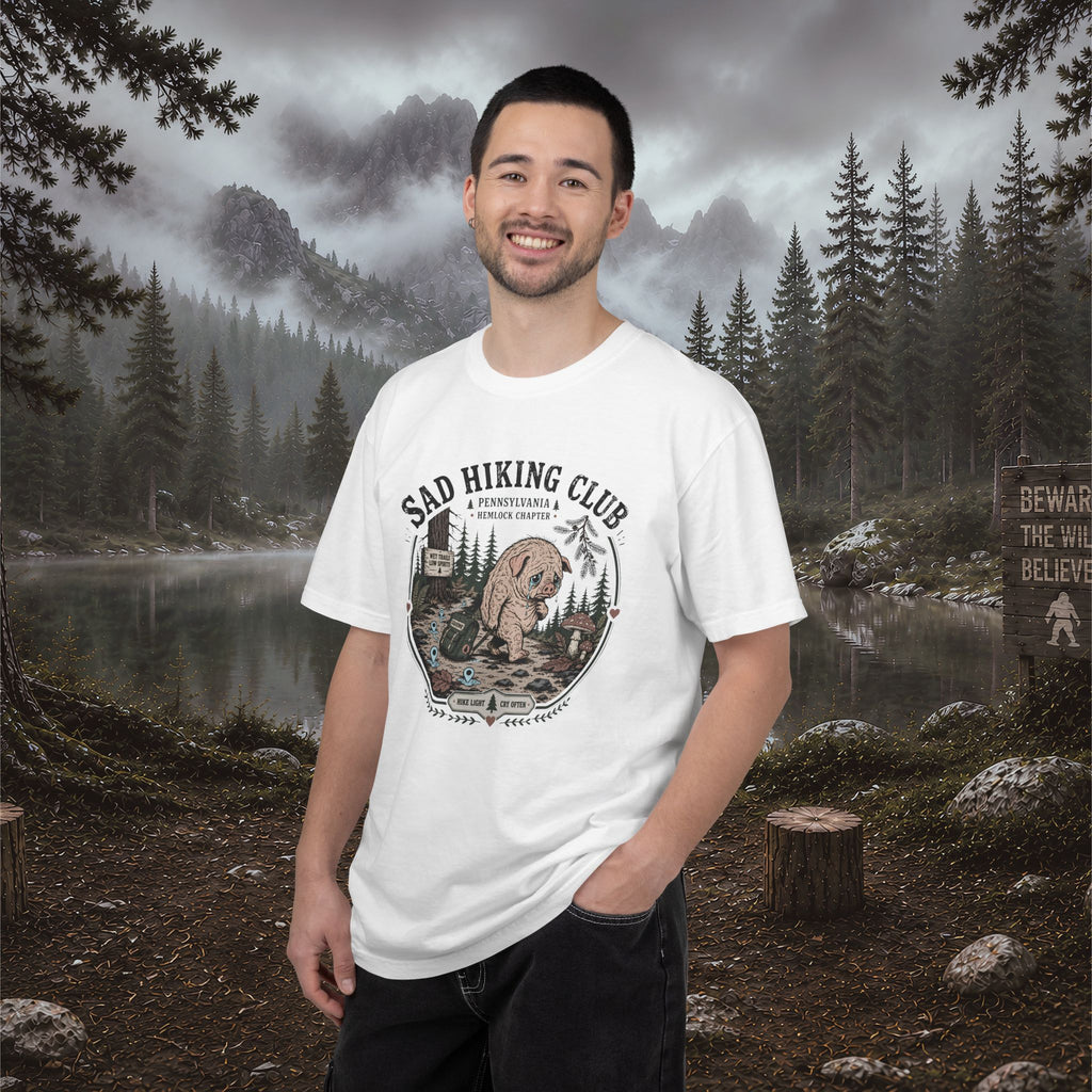 Squonk Sad Hiking Club T-Shirt — Vintage Mountain Camping Tee