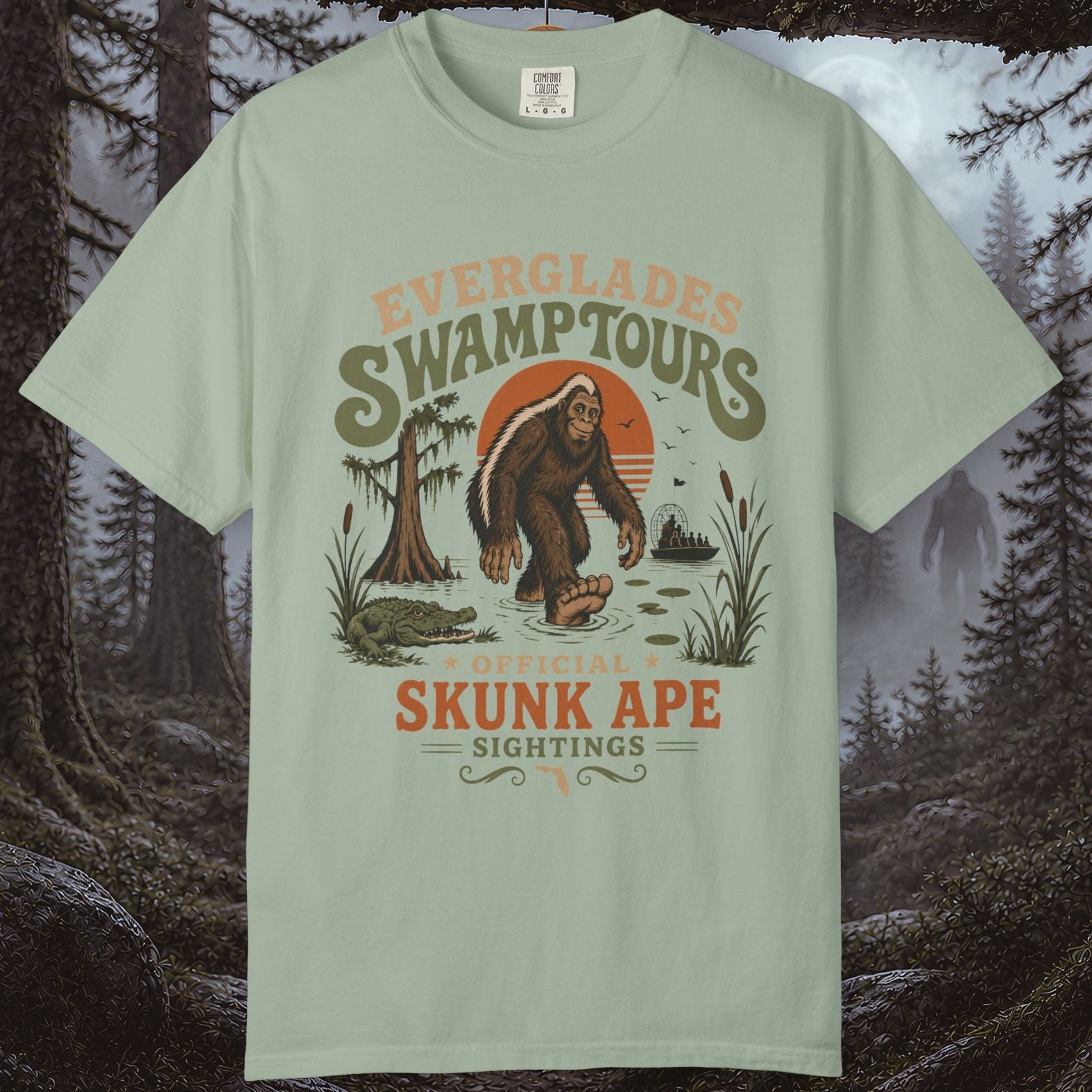 Everglades Swamp Tours Skunk Ape T‑Shirt