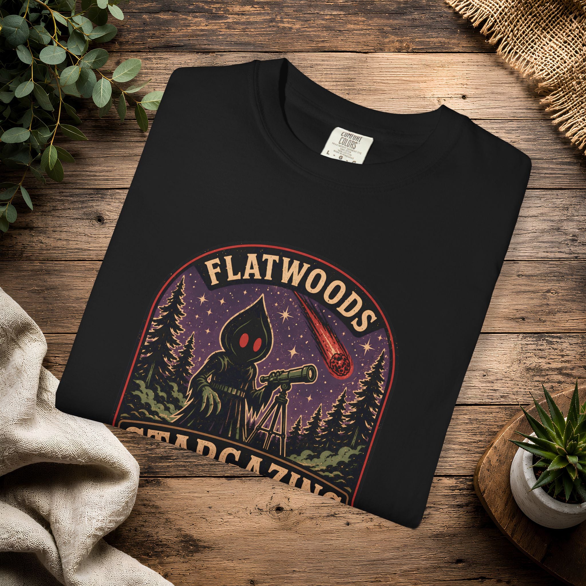 Flatwoods Stargazing Society T‑Shirt — Night Sky Adventure Tee
