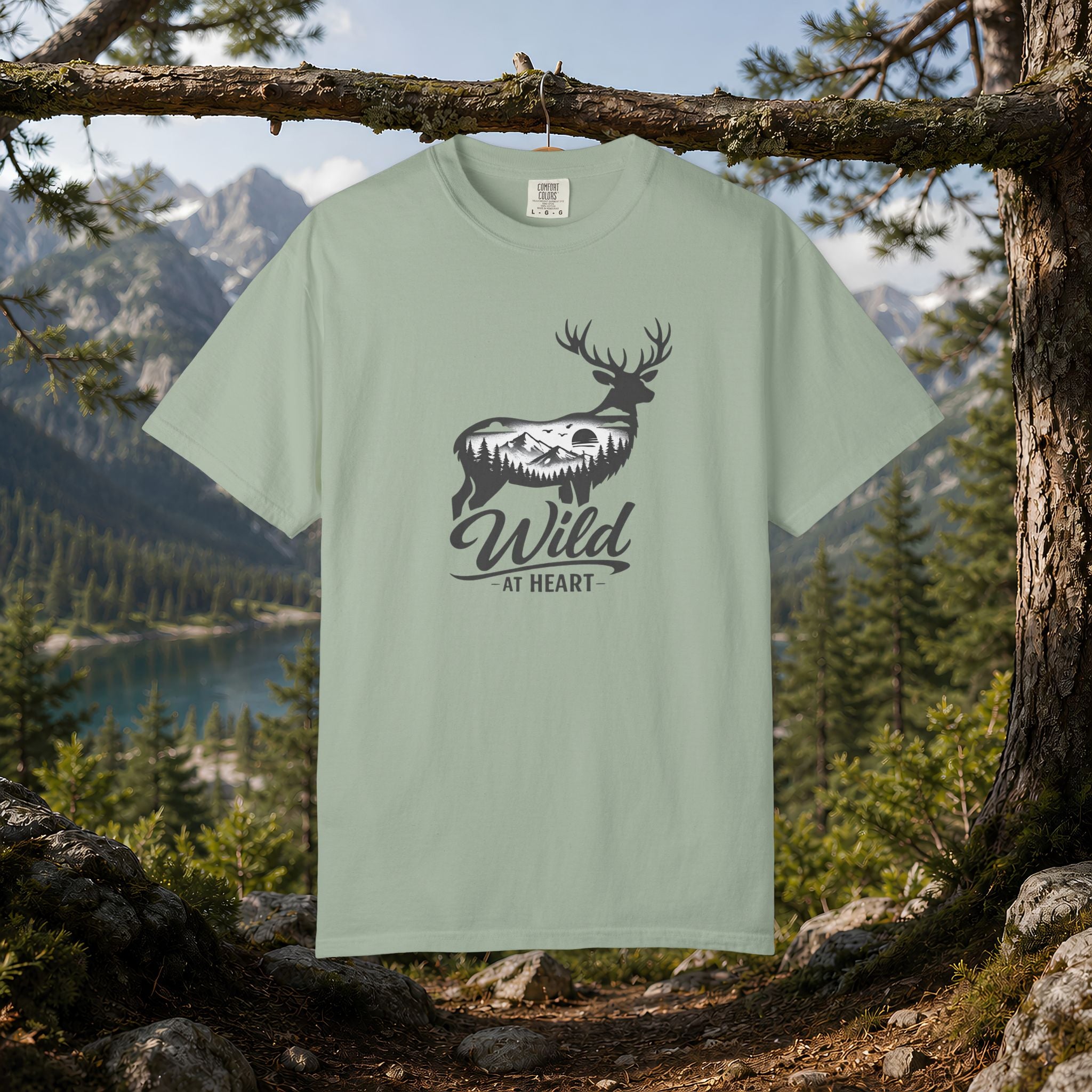 Wild at Heart Deer T-Shirt — Rustic Outdoors Graphic Tee