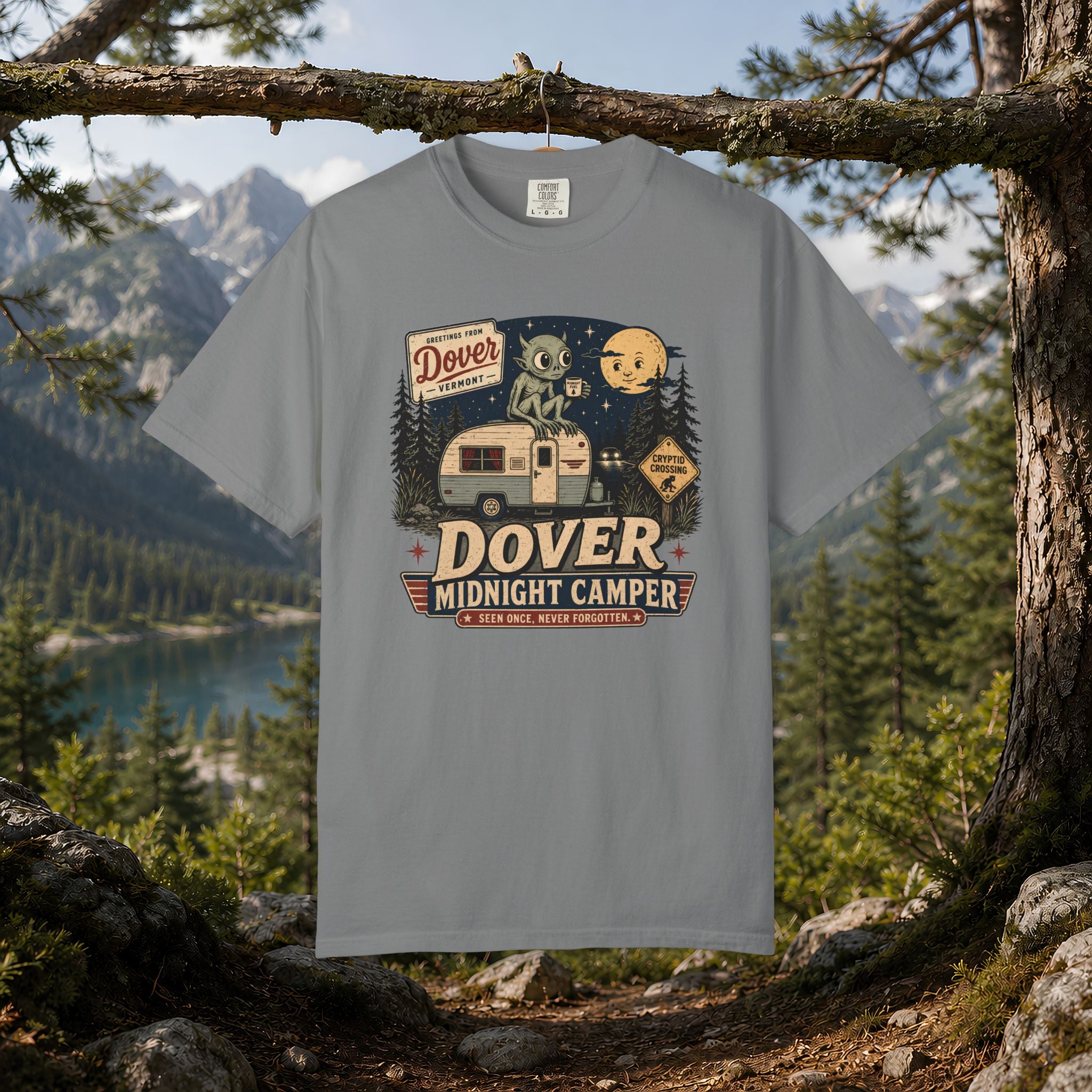 Dover Demon Midnight Camper T-Shirt — Vintage RV Camping Tee