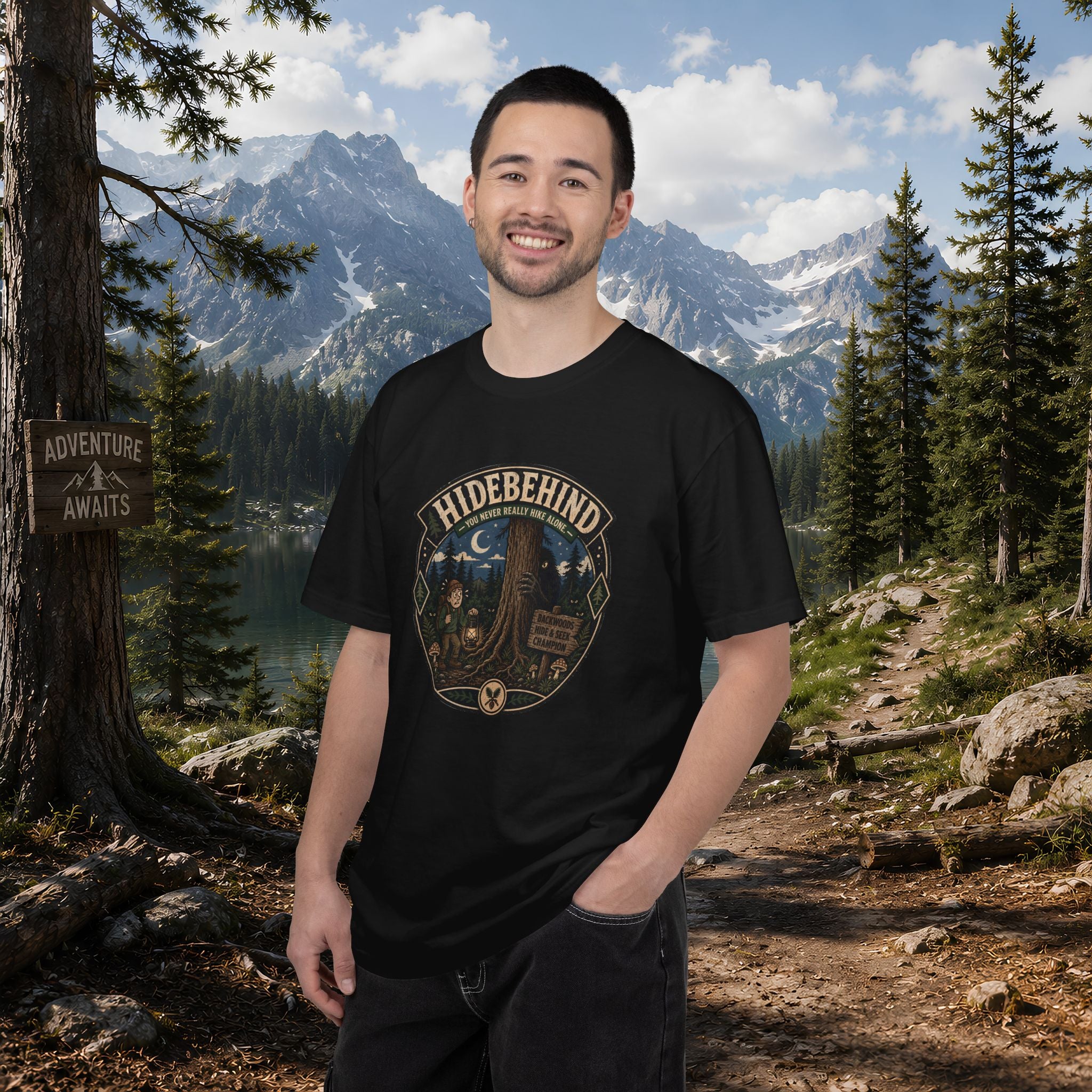 Hidebehind Cryptid T-Shirt — Vintage Outdoor Adventure Tee