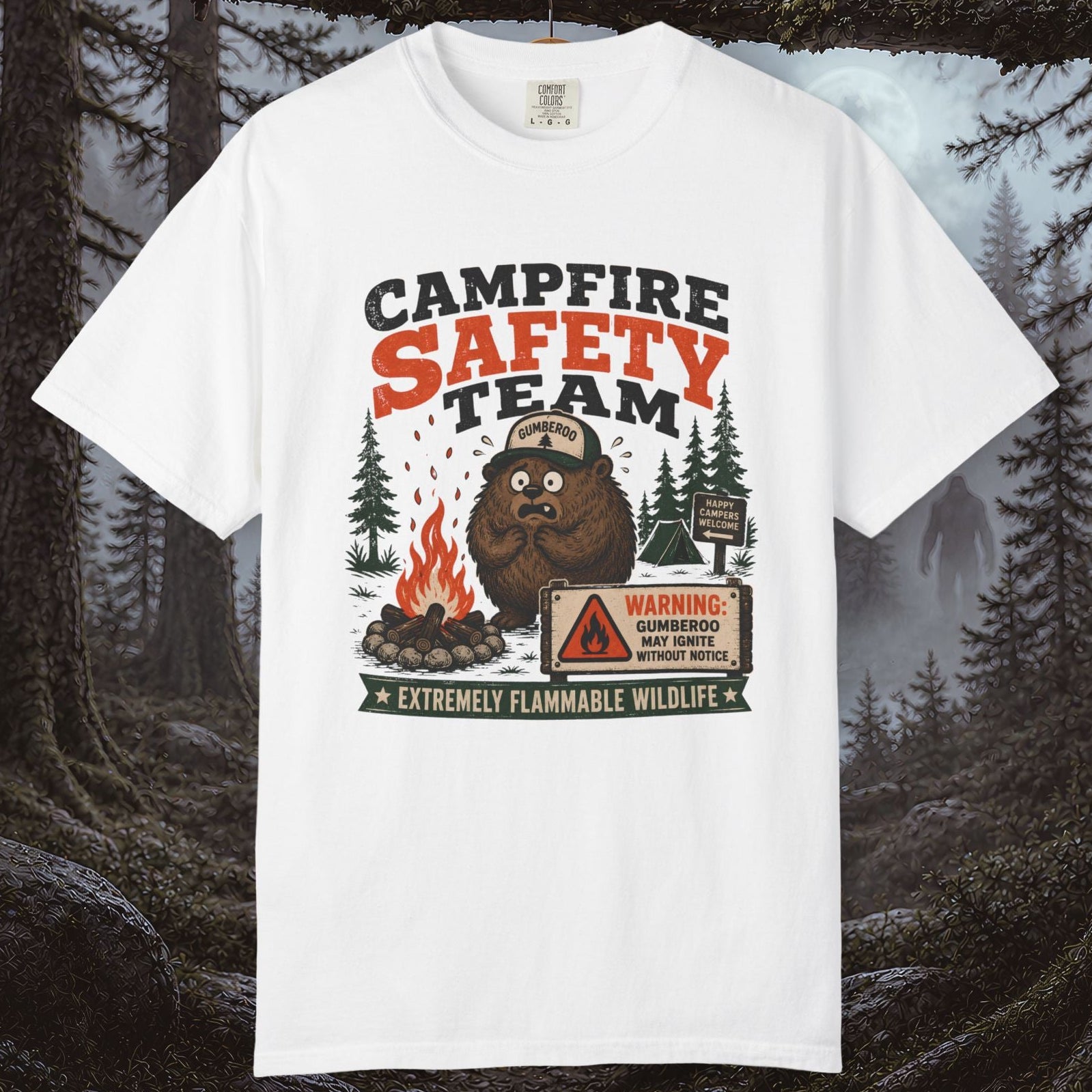 Gumberoo Campfire Safety Team T-Shirt
