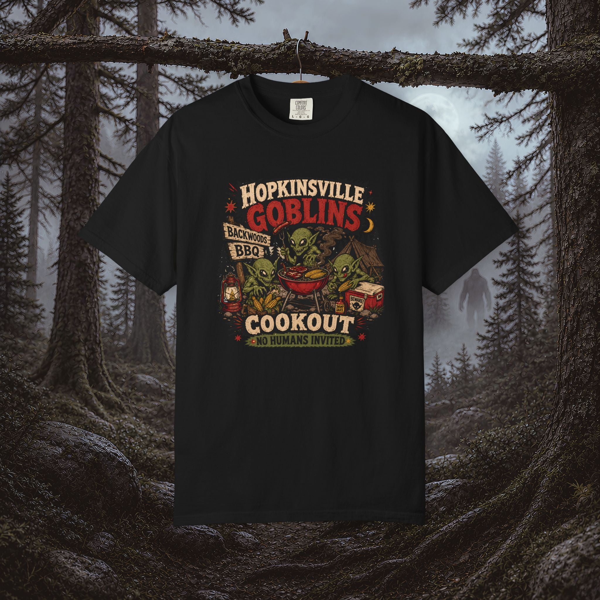 Hopkinsville Goblins Cookout T-Shirt — Funny BBQ Festival Tee