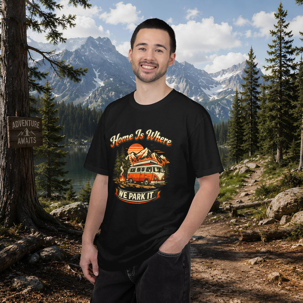"Home Is Where We Park It" Camper Van Graphic Tee