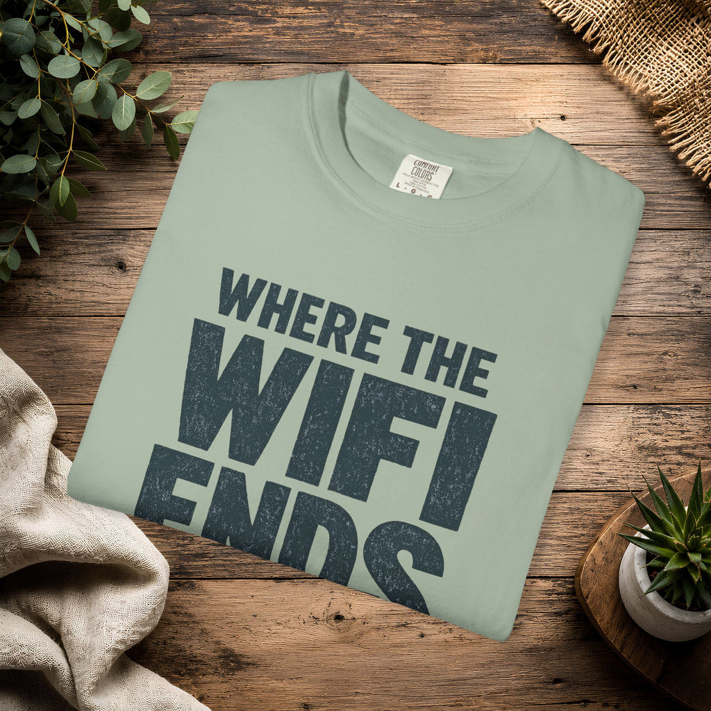 Where The WiFi Ends T-Shirt