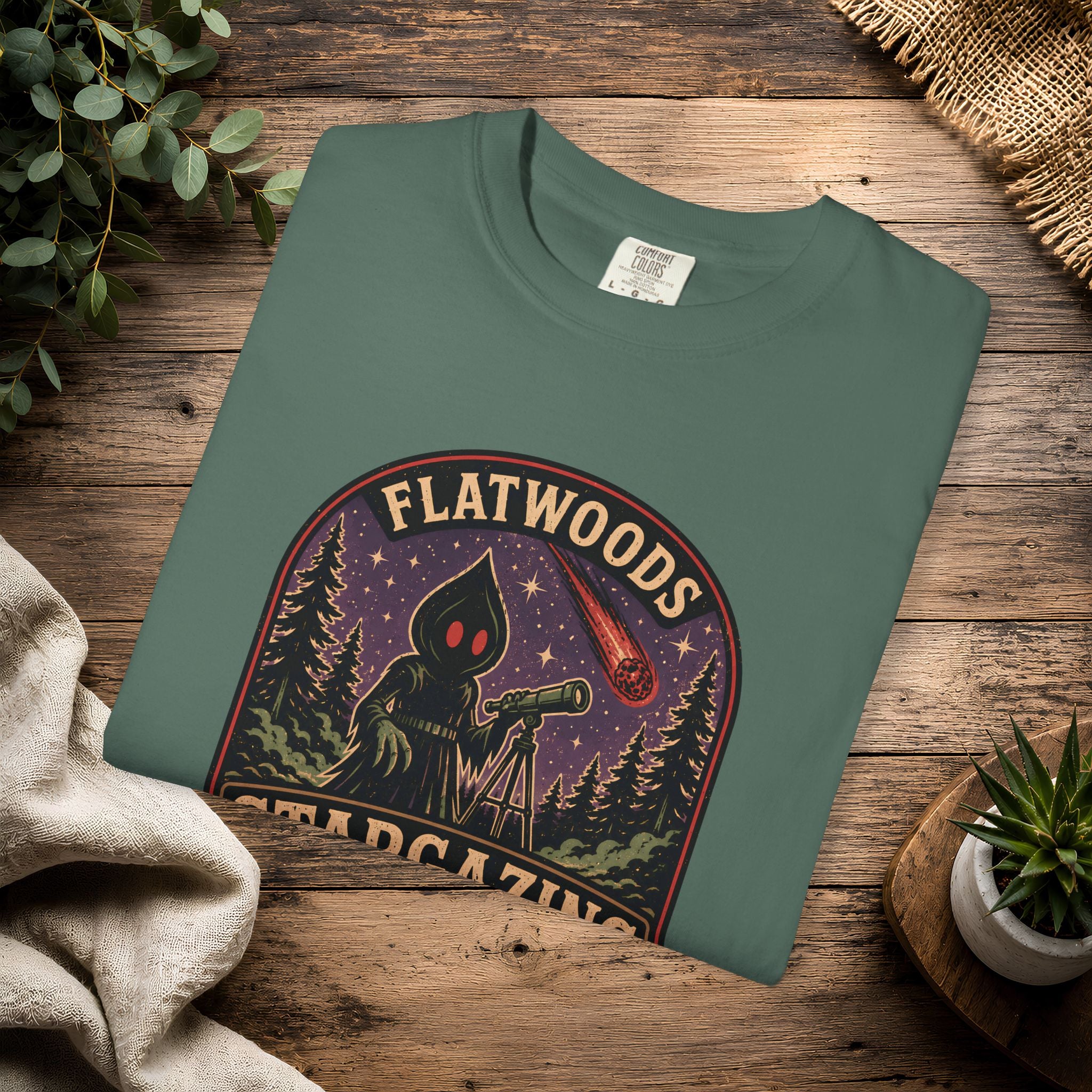 Flatwoods Stargazing Society T‑Shirt — Night Sky Adventure Tee