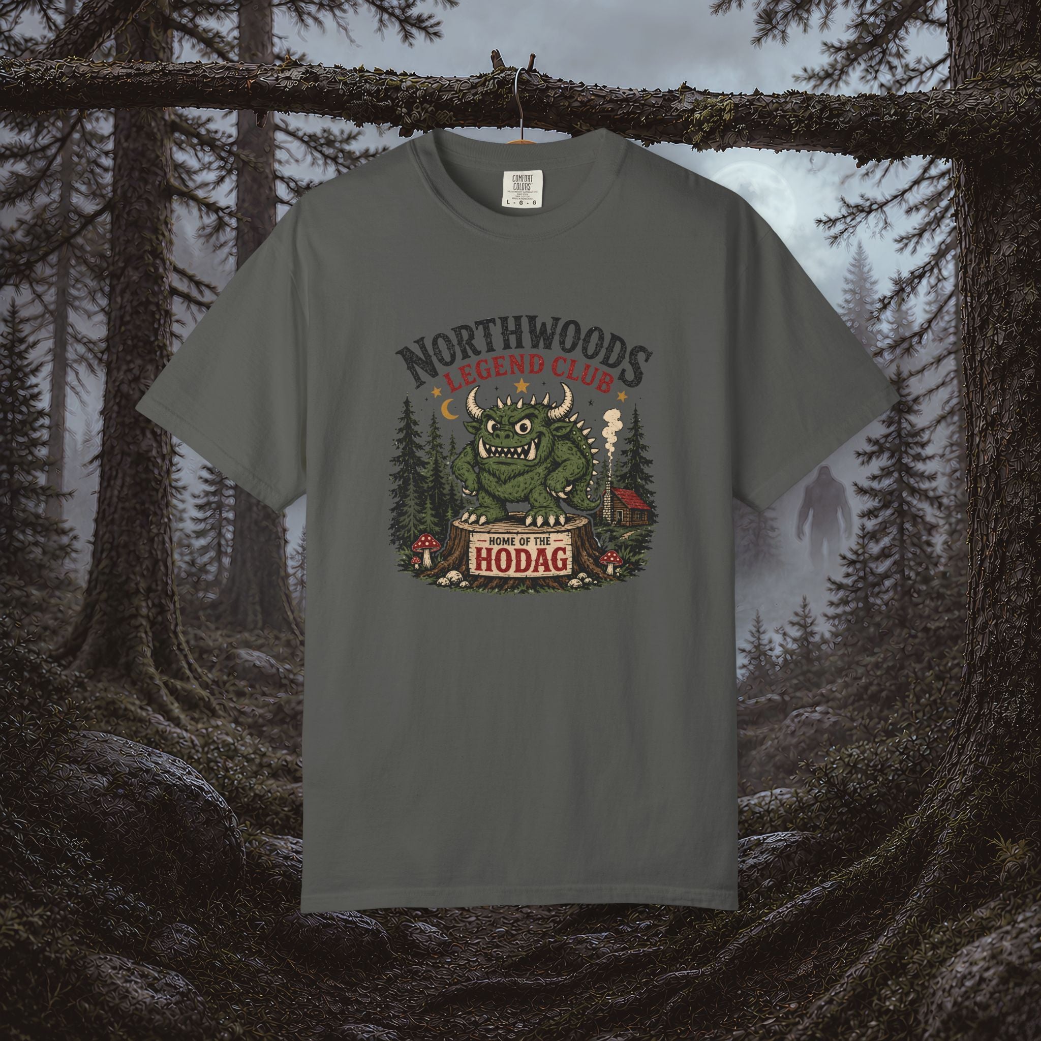 Northwoods Legend Club T-Shirt — Hodag Forest Monster Outdoor Tee