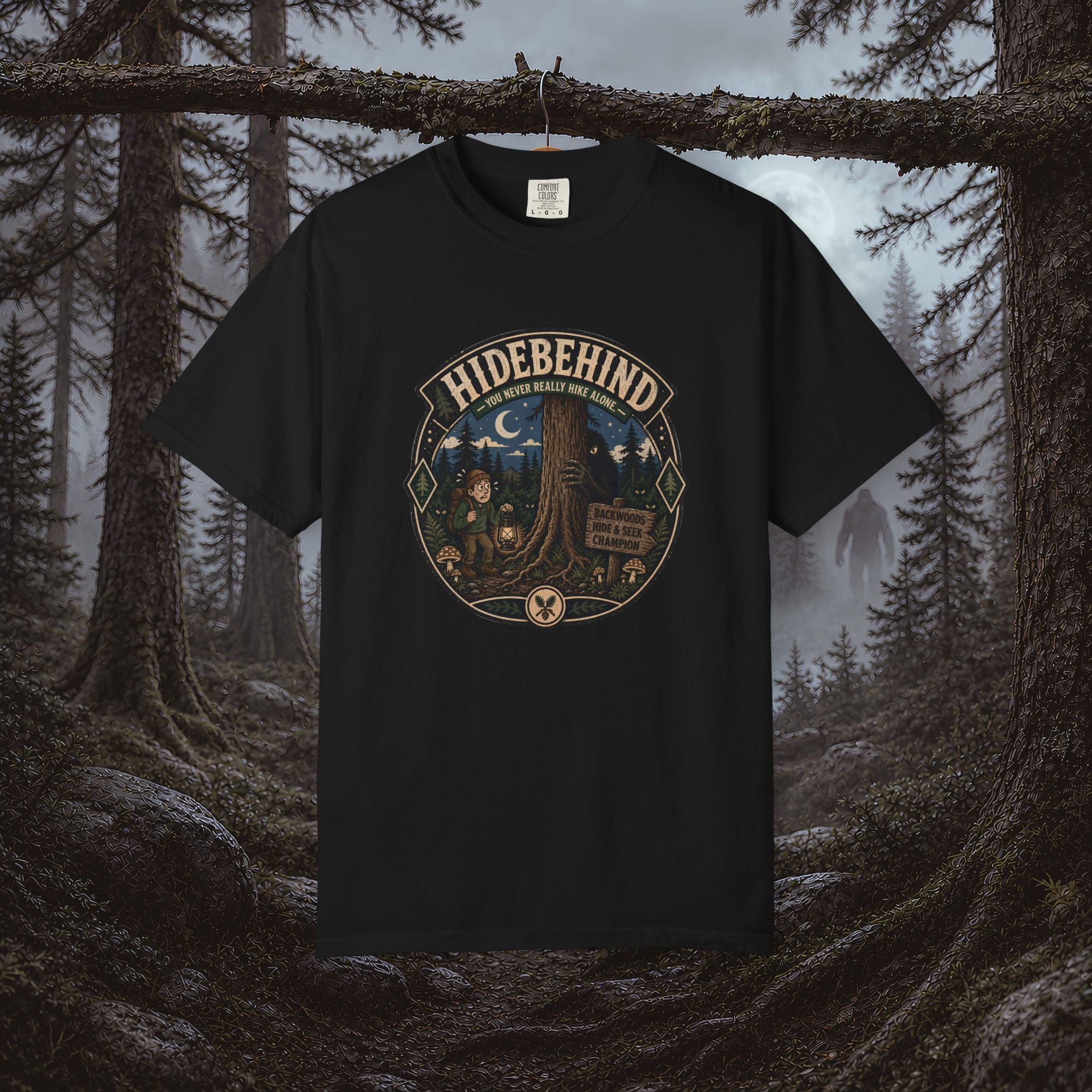 Hidebehind Cryptid T-Shirt — Vintage Outdoor Adventure Tee