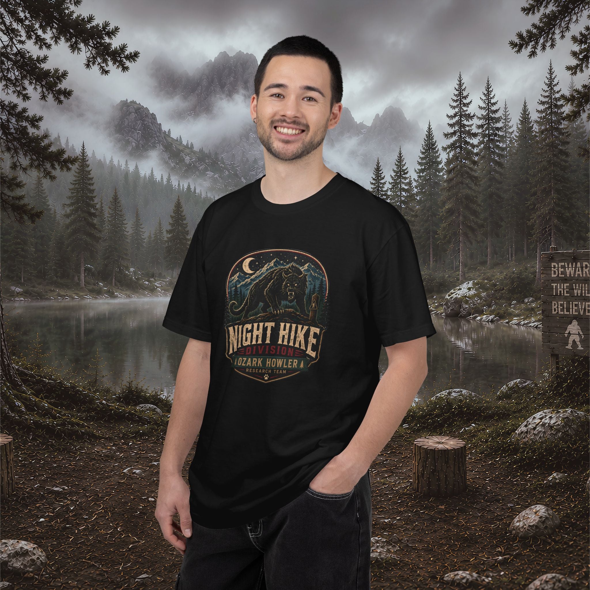 Night Hike T-Shirt — Ozark Howler Vintage Outdoor Adventure Tee