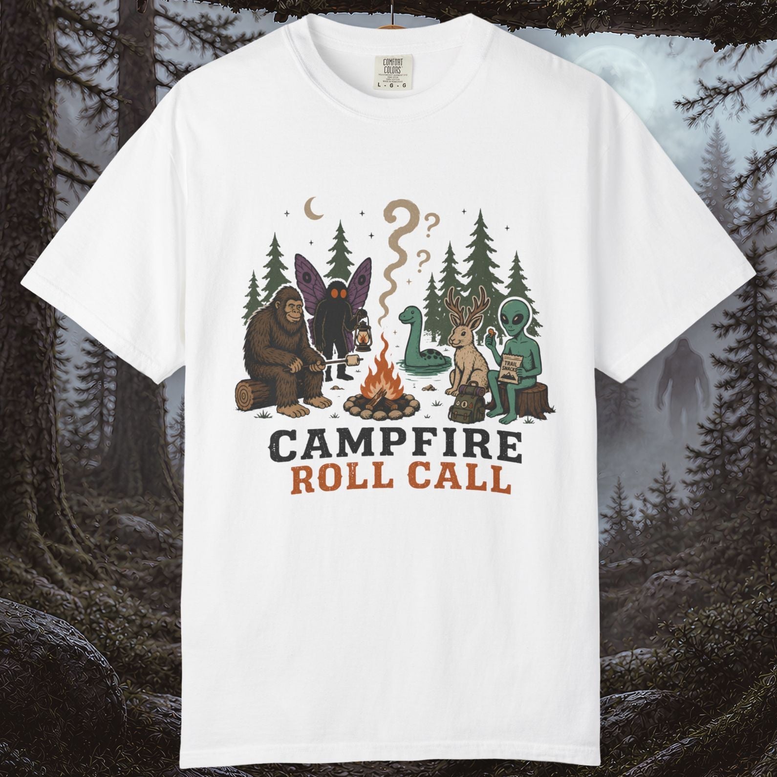 Campfire Cryptid Roll Call T-Shirt
