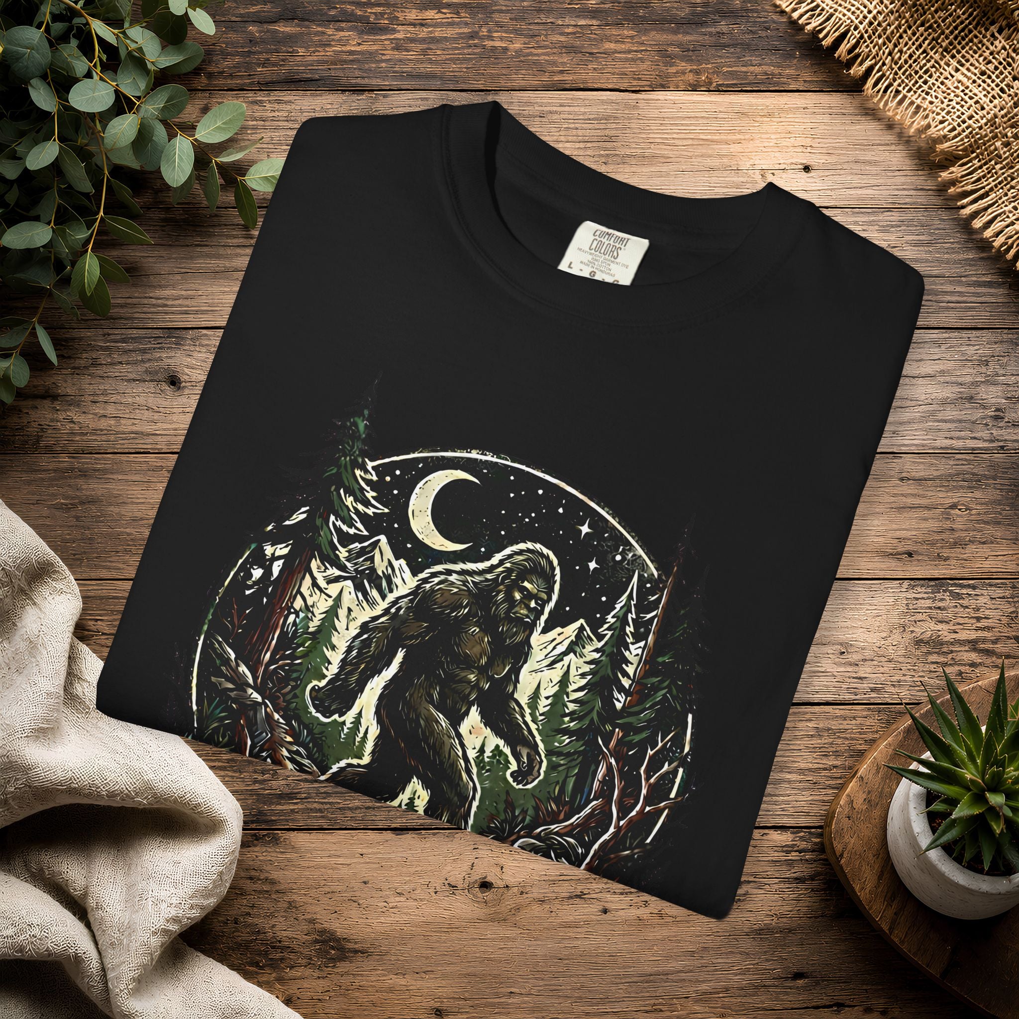 Bigfoot Forest Night T-Shirt